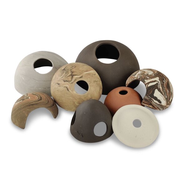 Hemispherical caves for perch, ancistras,...