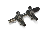 2-way air tap metal 4/6 mm for aquarium