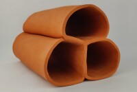 AquaKeramik axolotl cave Cave tower made of 3 tubes large terracotta small defect
