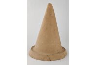 Clay discus spawning cone with gutter with defect