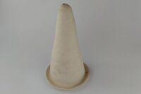 Clay discus spawning cone with gutter with defect No. 1