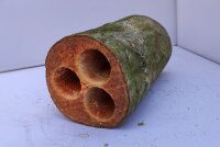 Alder wood cave Triple cave 45 mm Ø 19-21 cm total...