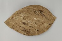 Large clay leaf as a hiding place in the aquarium