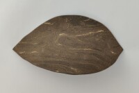 Large clay leaf as a hiding place in the aquarium