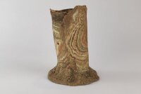 Hollow trunk small made of clay for planting, as shrimp...