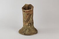 Hollow trunk small made of clay for planting, as shrimp...
