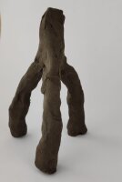 Small clay root replica root dark brown as shelter