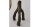 Small clay root replica root dark brown as shelter