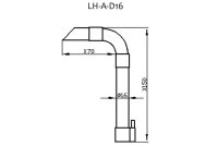 Aquarium Air lifter Nano &Oslash; 16 mm for HMF filtration in the nano aquarium