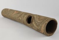 Clay tube with window 42 cm long camouflage as hiding place or plant tower