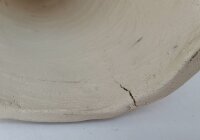 Clay discus spawning cone without groove with small defect