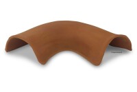 AquaKeramik Curved clay tunnel Axolotl cave