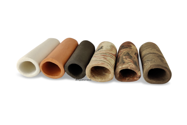 AquaKeramik Catfish Cave Crayfish Shrimp Cave made of clay Ø 13 mm length 5-6 cm front entrance