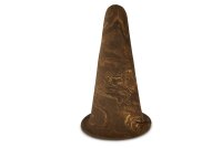 Clay discus spawning cone with gutter