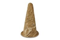 Clay discus spawning cone with gutter