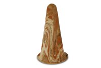 Clay discus spawning cone with gutter
