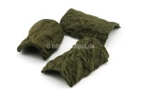 Clay Bark hiding place for aquarium 4 x 5 cm 3 pieces