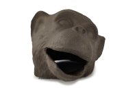 Chimpanzee head as igloo cave made of clay for small...