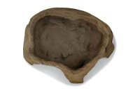 Stone cave ,Robin made of clay Entrance suitable for axolotl with planting terrace