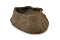 Stone cave ,Robin made of clay Entrance suitable for axolotl with planting terrace