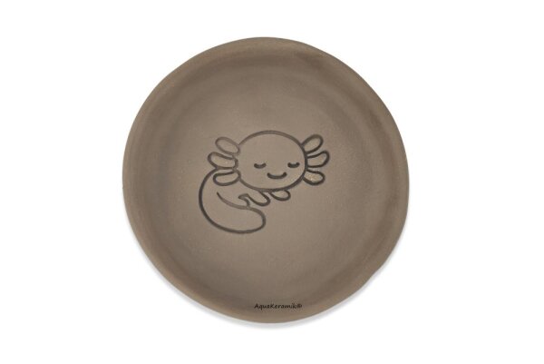 AquaKeramik big feeding plate for Axolotl 14 cm Ø...