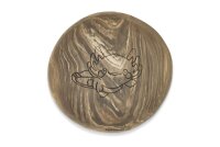 AquaKeramik big feeding plate for Axolotl 14 cm &Oslash; with axolotl design - NEW