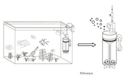 zeichnung ziss egg tumbler aquarium