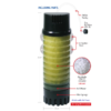 ZISS Aqua Bubble Bio ZB-300 Einzelteile beschriftet