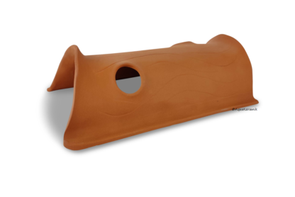 Tunnel aus Ton mit Fenstern 28 cm T3 terracotta