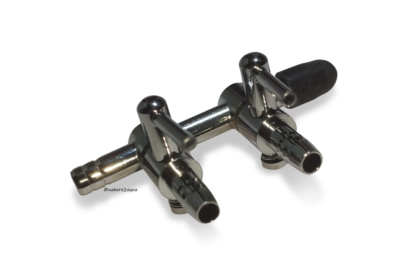 2-way air tap metal 4/6 mm for aquarium