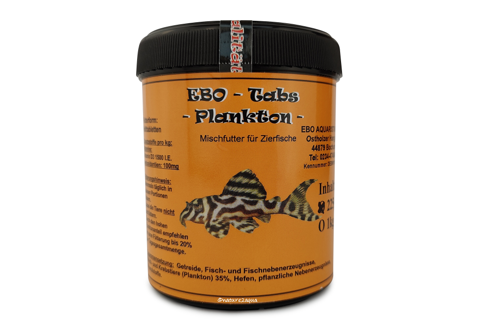 EBO Plankton Tabs 225g Fischfutter