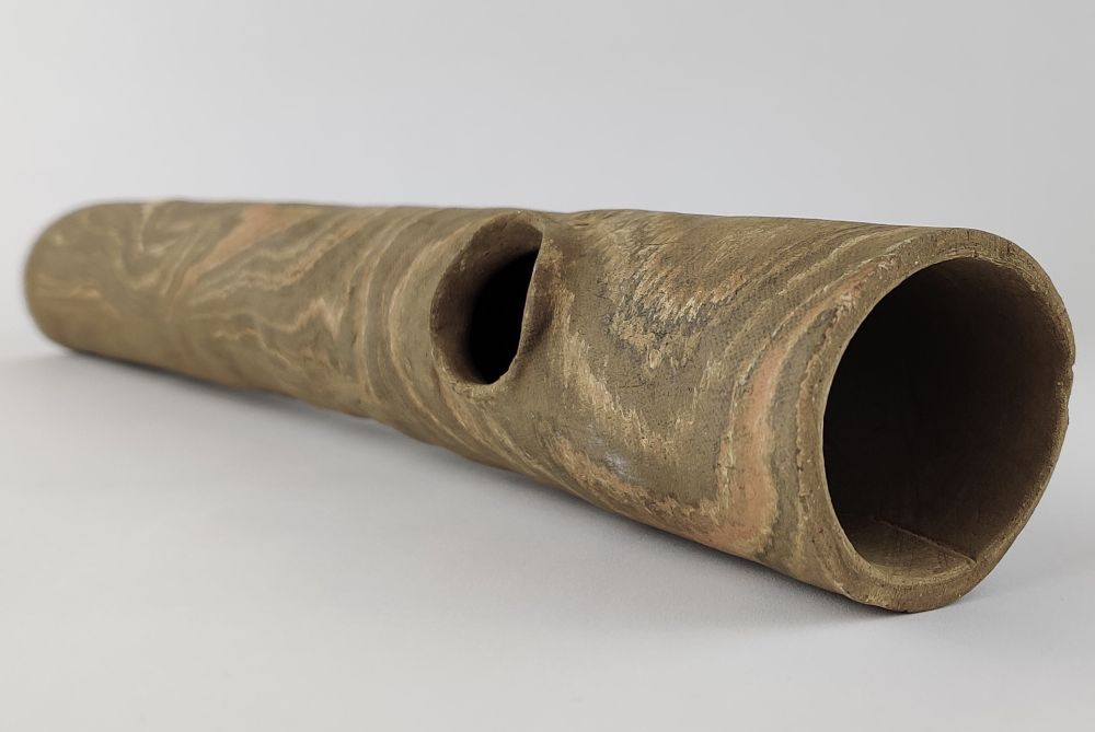 Clay tube long plant trunk