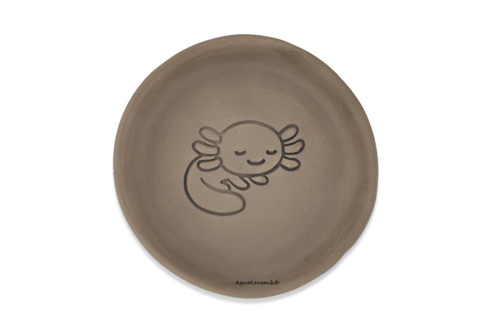 AquaKeramik Futterschale 14 cm schwarz Motiv2 Sleepy