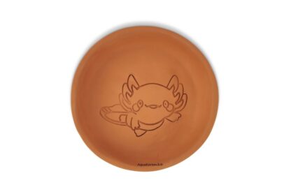 AquaKeramik Futterschale 14 cm terracotta Motiv1 Hello