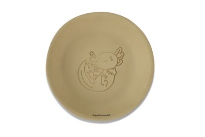 AquaKeramik Futterschale 14 cm weiss Motiv3 Happy