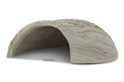 AquaKeramik Igluhöhle in Schneckenform für Axolotl vintage