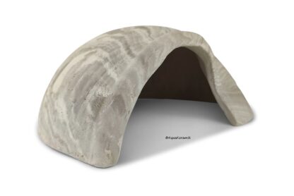 AquaKeramik Igluhöhle in Schneckenform für Axolotl vintage