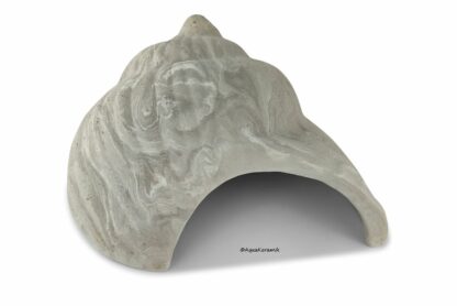 Aquakeramik Iglu Schneckenhöhle mit Spitze für Axolotl vintage